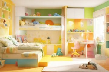 Детская комната с хорошим освещением