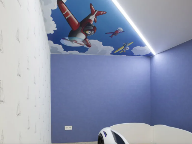 натяжной потолок в детской комнате (1)