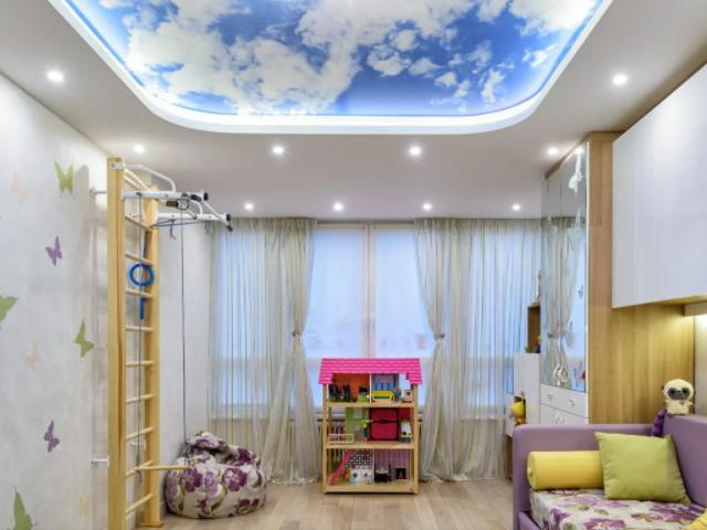 натяжной потолок в детской комнате (3)