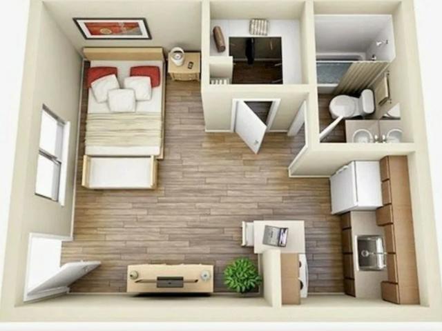 Проект натяжных потолков для 1 комнатной квартиры (5)