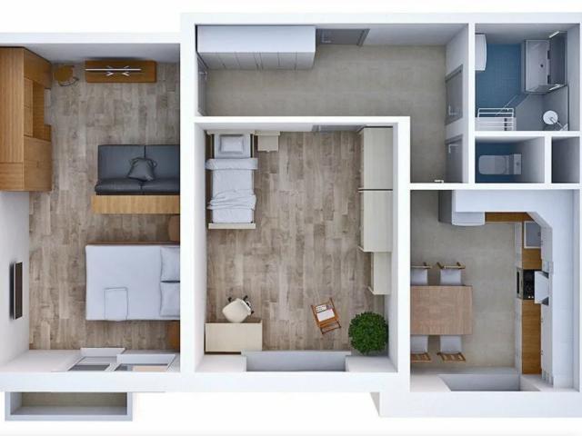 Проект натяжных потолков для двухкомнатной квартиры (3)