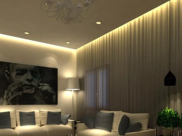 натяжной потолок в зале (18)